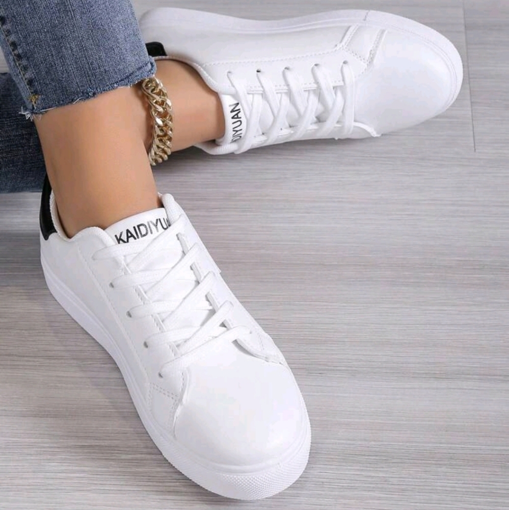 White sneakers